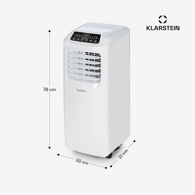 Klarstein Pure Blizzard 3 2G Portable Air Conditioner 7000 BTU 50dB Energy Class A