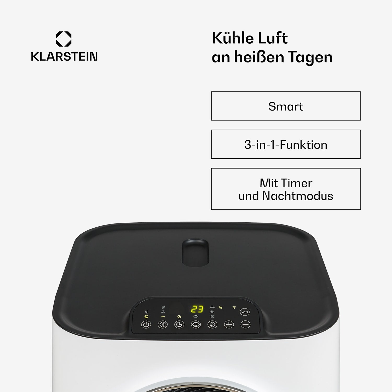 Klarstein Kraftwerk Smart 12000 BTU Portable Air Conditioner R290 50dB 56m²