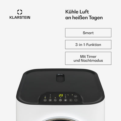 Klarstein Kraftwerk Smart 12000 BTU Portable Air Conditioner R290 50dB 56m²