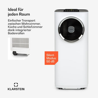 Klarstein Kraftwerk Smart 12000 BTU Portable Air Conditioner R290 50dB 56m²