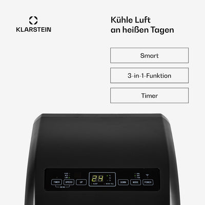Klarstein Metrobreeze Rome Smart 10000 BTU Portable Air Conditioner A+ R290 42m²