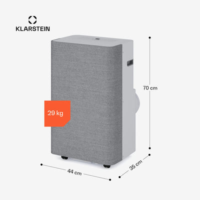 Klarstein AireLux Smart 14000 BTU Portable Air Conditioner R290 App 65m² Grey