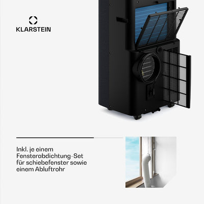 Klarstein AireLux Smart 14000 BTU Portable Air Conditioner R290 App 65m² Dark Grey