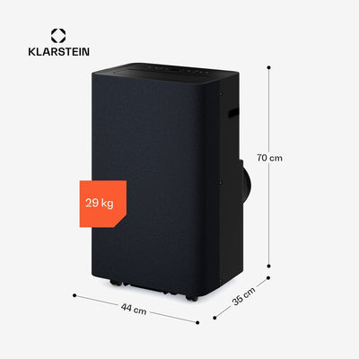 Klarstein AireLux Smart 14000 BTU Portable Air Conditioner R290 App 65m² Dark Grey