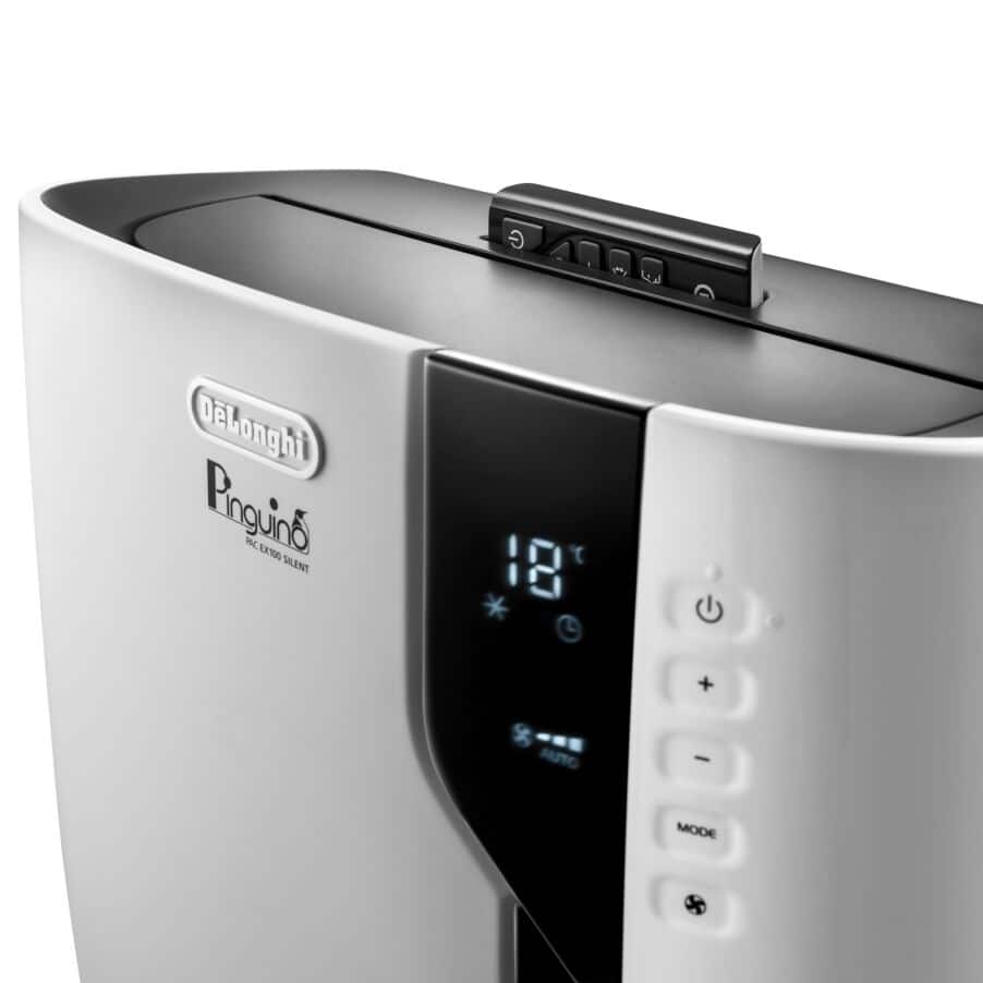 De'Longhi PACEX100SILENT EX:2 Portable Air Conditioner Quiet 2.5 kW 32 L Dehumidifying