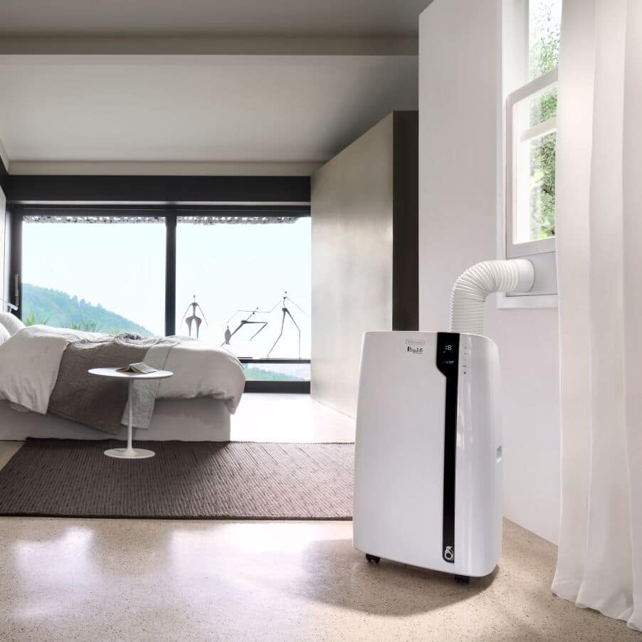 De'Longhi PACEX100SILENT EX:2 Portable Air Conditioner Quiet 2.5 kW 32 L Dehumidifying