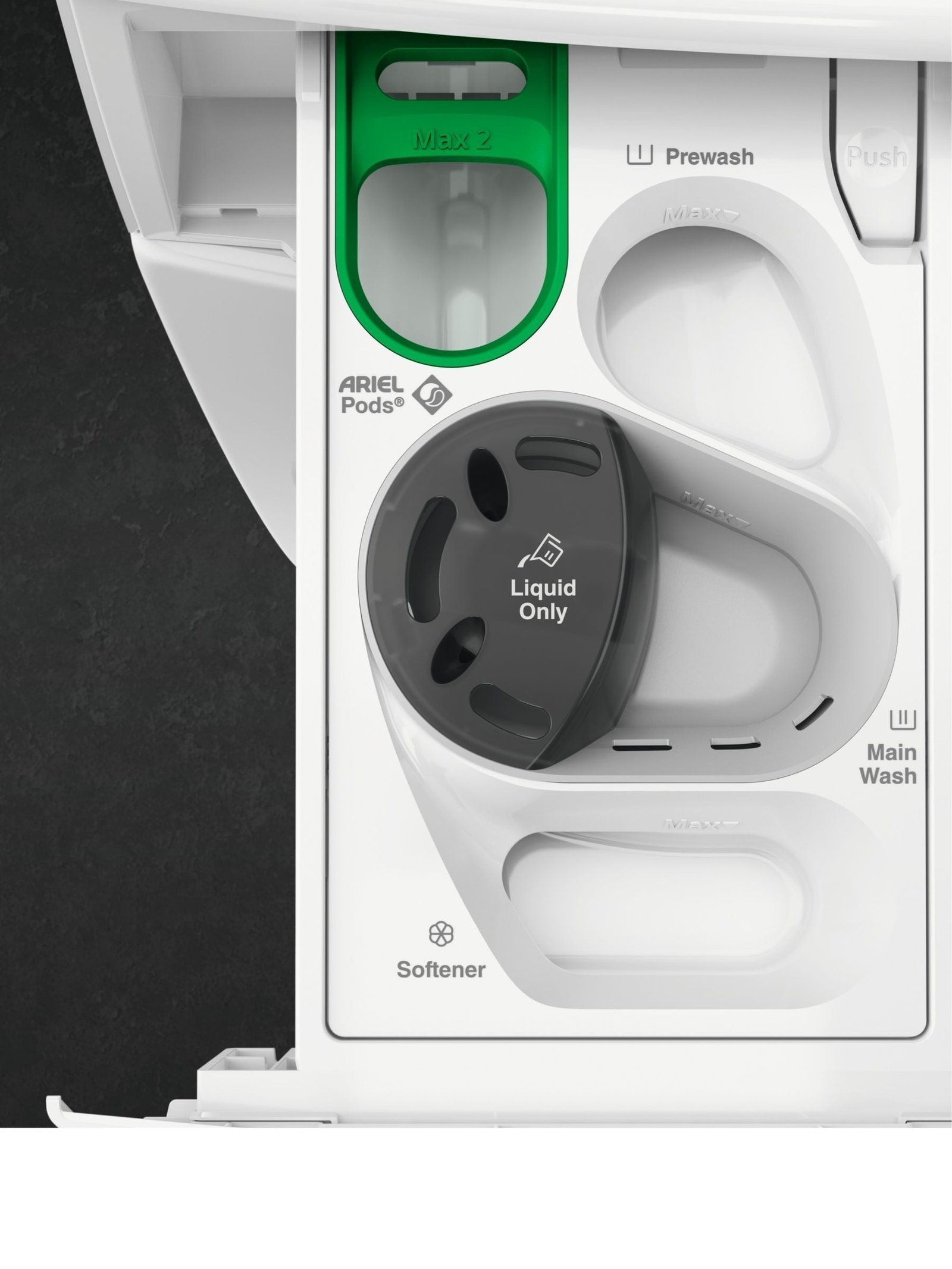 AEG 8000 LWR8516O5UD Freestanding Washer Dryer, 10Kg/6kg Load, 1600rpm Spin, White - Image 2