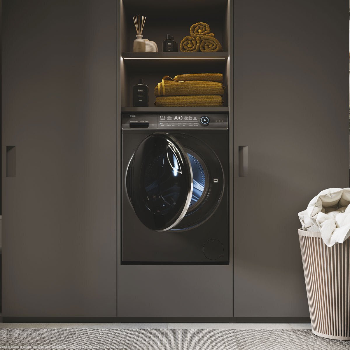 Haier I-Pro Series 7 HWD10BD14979SNUK, 10/6KG Washer Dryer, D Rated in Graphite - Image 3