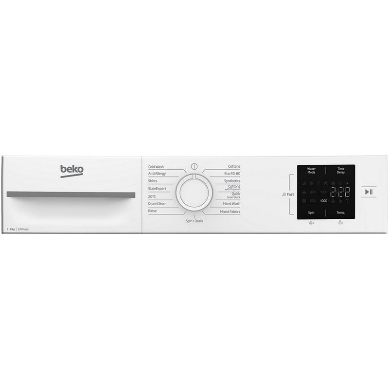 Beko BMN3WT3821W 8kg 1200 Spin Washing Machine White - Image 4