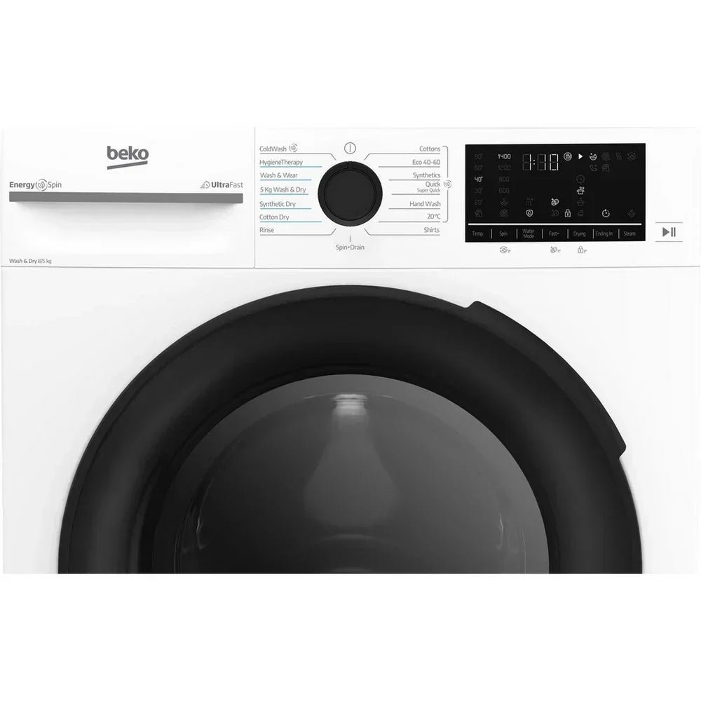 Beko BMND8545UW 8+5kg 1400 Spin Freestanding Front Load Washer Dryer White - Image 6