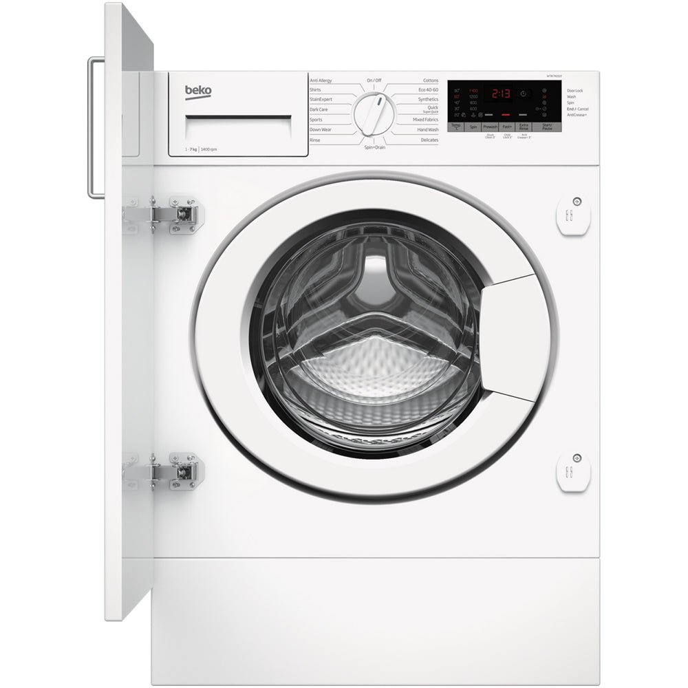 Beko WTIK74151F 7kg 1400rpm Integrated RecycledTub™ Washing Machine – White