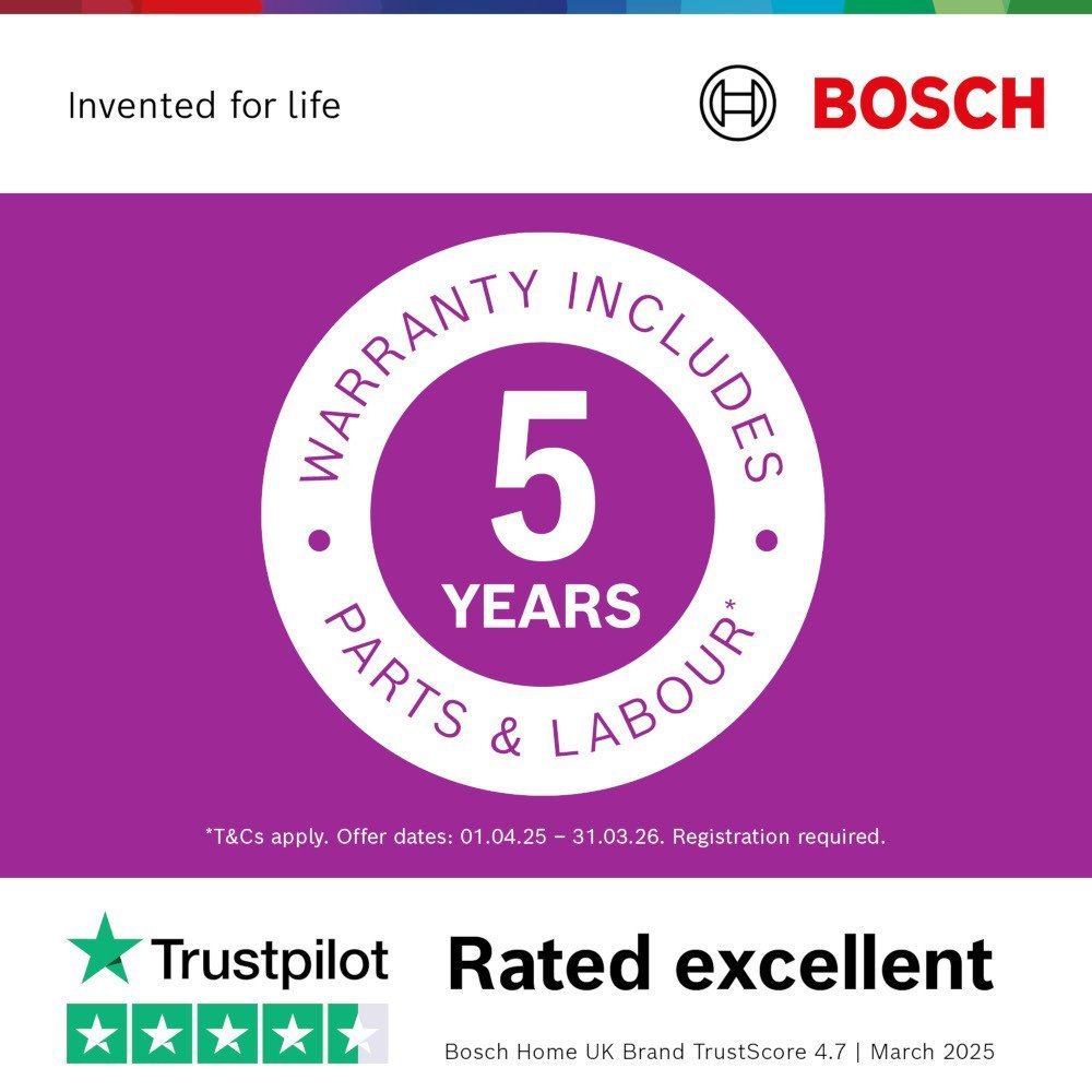 Bosch Series 4 WNA134U8GB Freestanding Washer Dryer 8kg/5kg 1400 Spin White – Clearance - Image 6