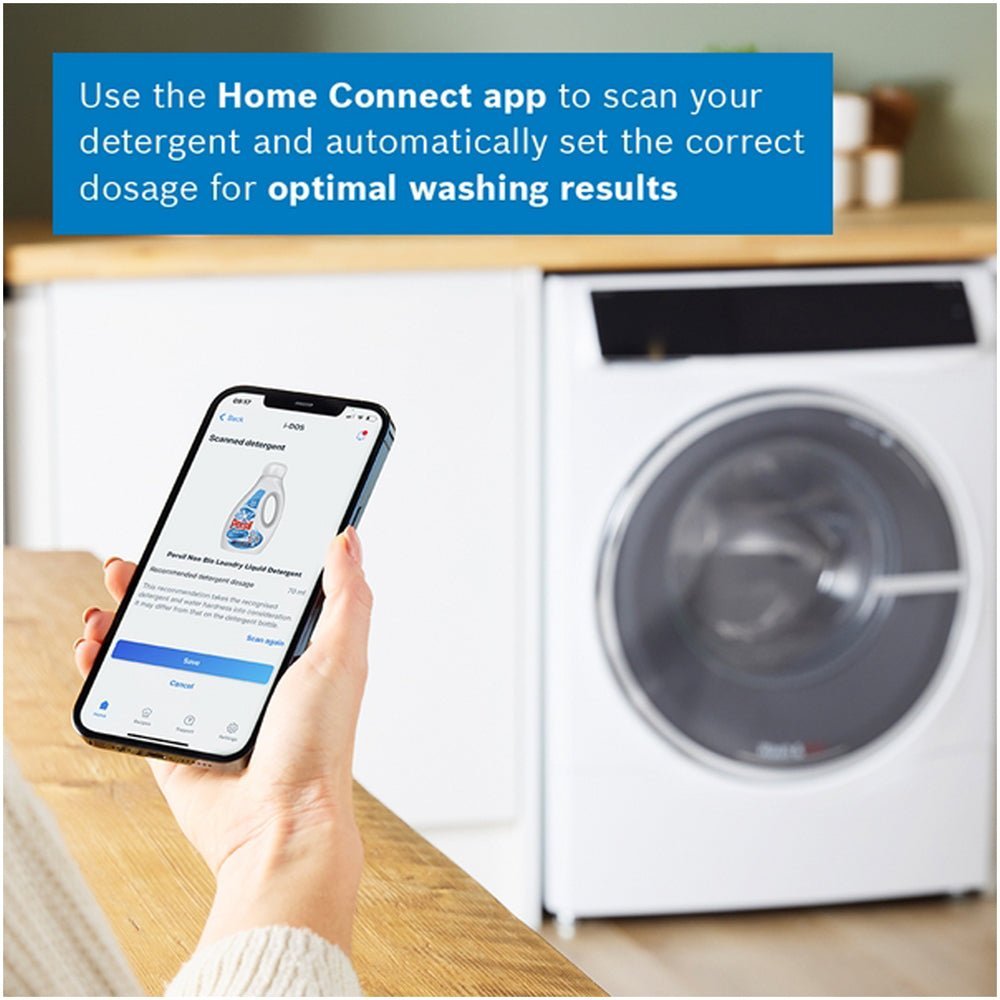 Bosch WNC25410GB Series 8 10.5+6kg Washer Dryer with 1400 Spin White – D Rated - Image 10