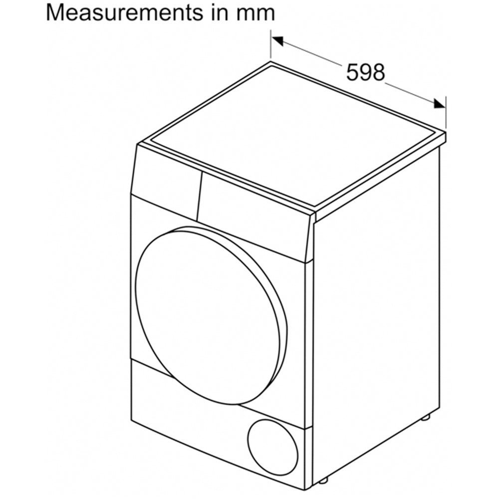 Bosch WQB246C9GB Series 8 9kg Heat Pump Tumble Dryer White – A+++ Rated - Image 9