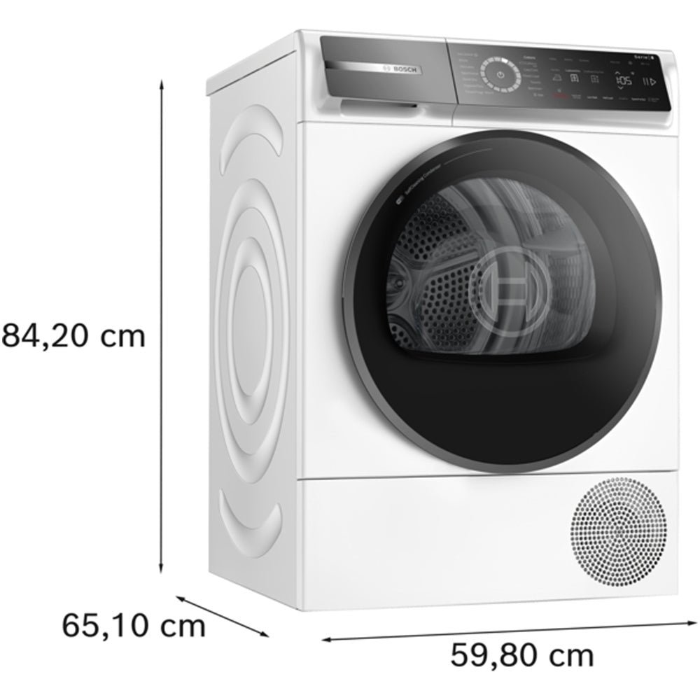 Bosch WQB246C9GB Series 8 9kg Heat Pump Tumble Dryer White – A+++ Rated - Image 6