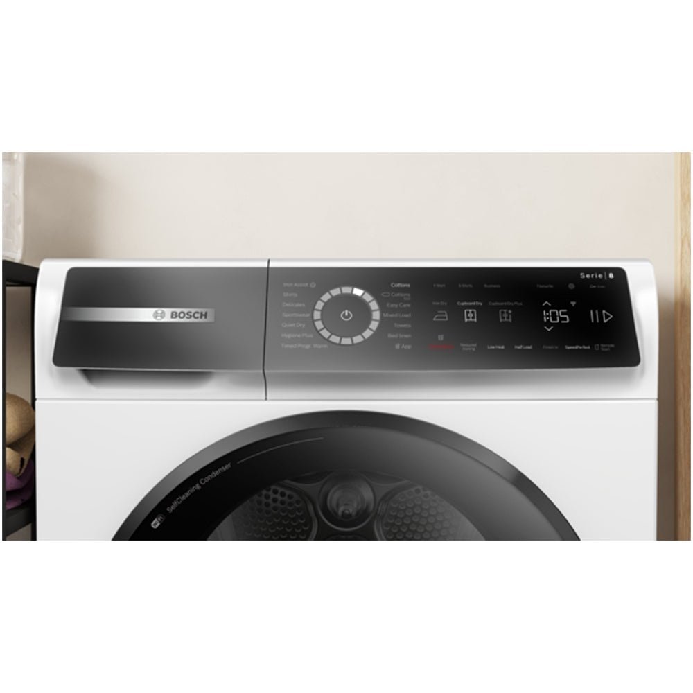 Bosch WQB246C9GB Series 8 9kg Heat Pump Tumble Dryer White – A+++ Rated - Image 2