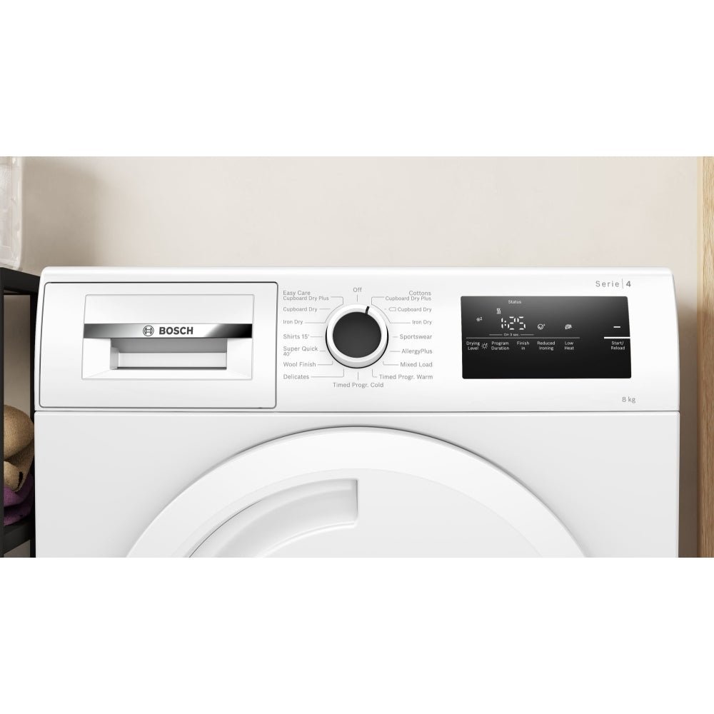 Bosch WTN83202GB Series 4 8Kg Condenser Tumble Dryer White - Image 2