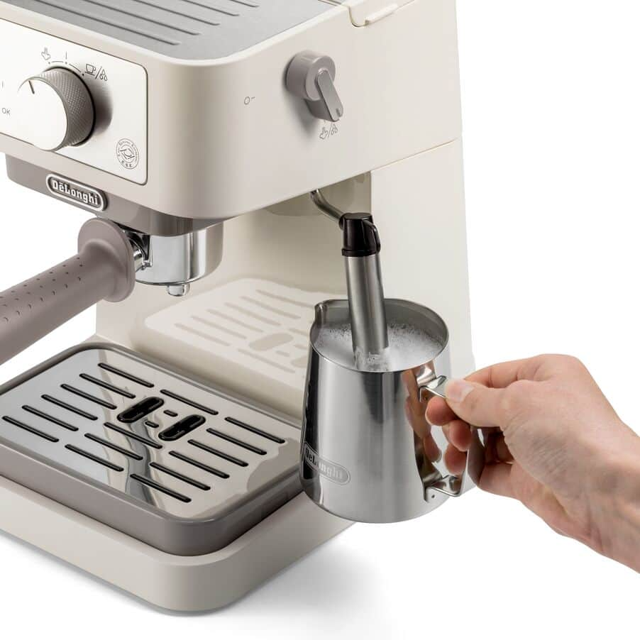 Delonghi EC260.CR Stilosa Traditional Barista Pump Manual Espresso Coffee Machine Cream - Image 3