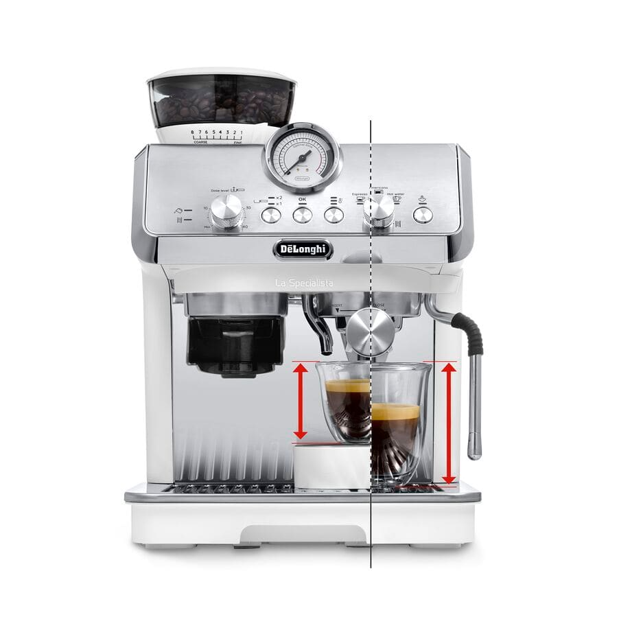 DeLonghi EC9155.WH La Specialista Arte Compact Manual Bean to Cup Manual Coffee Machine White - Image 2