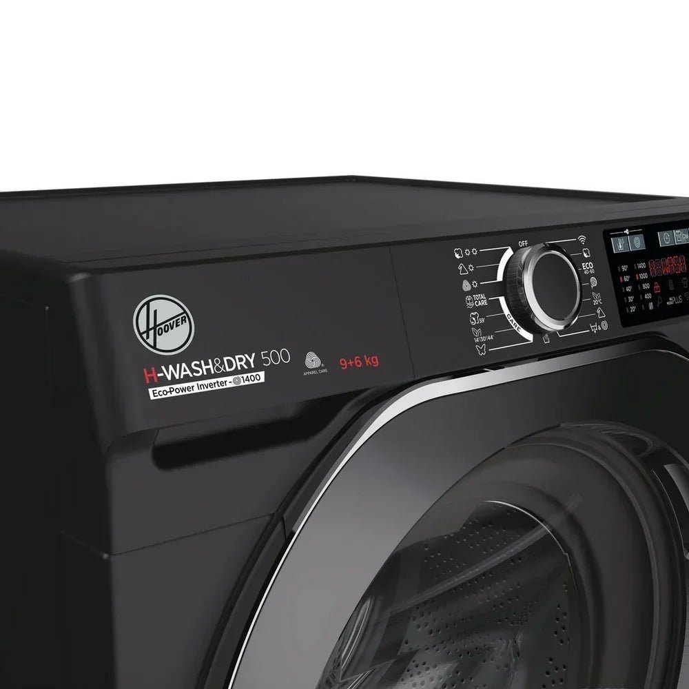 Hoover HD496AMBCB 1-80 H-WASH 500 WiFi Connected 9+6kg 1400 Spin Washer Dryer Black - Image 4