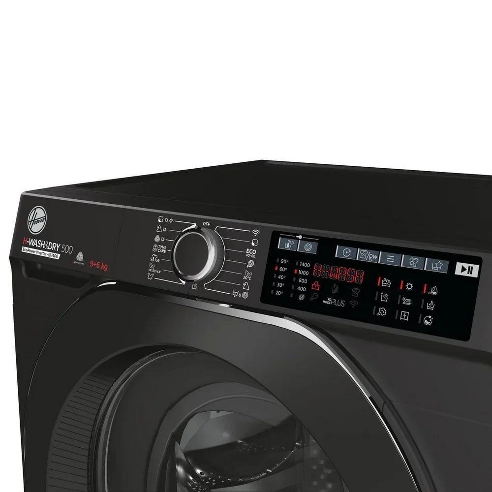 Hoover HD496AMBCB 1-80 H-WASH 500 WiFi Connected 9+6kg 1400 Spin Washer Dryer Black - Image 3