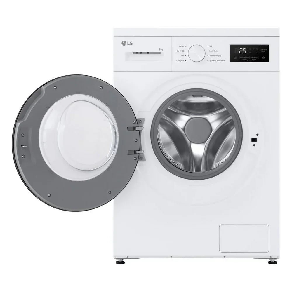 LG F4A10S8NWK 8kg 1400 Spin Front Load Washing Machine White – A Rated