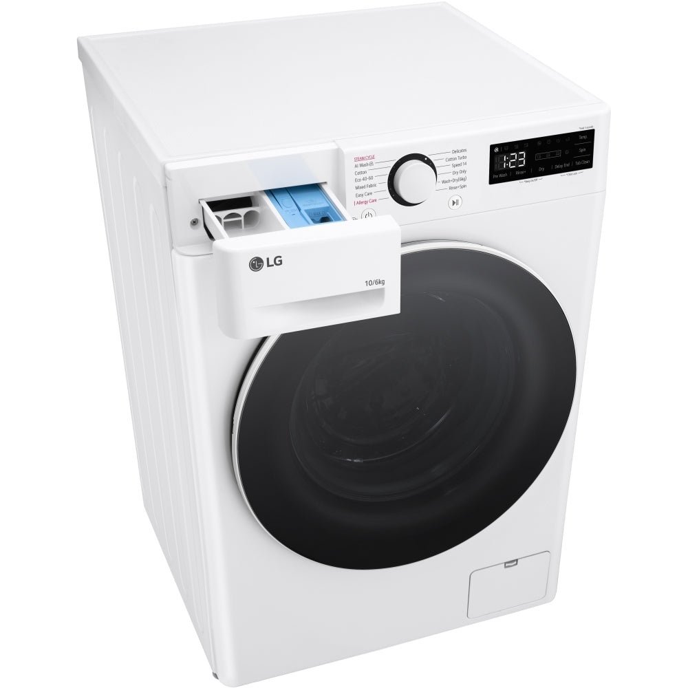 LG FWY606WWLN1 10+6kg 1400 Spin Washer Dryer White - Image 4