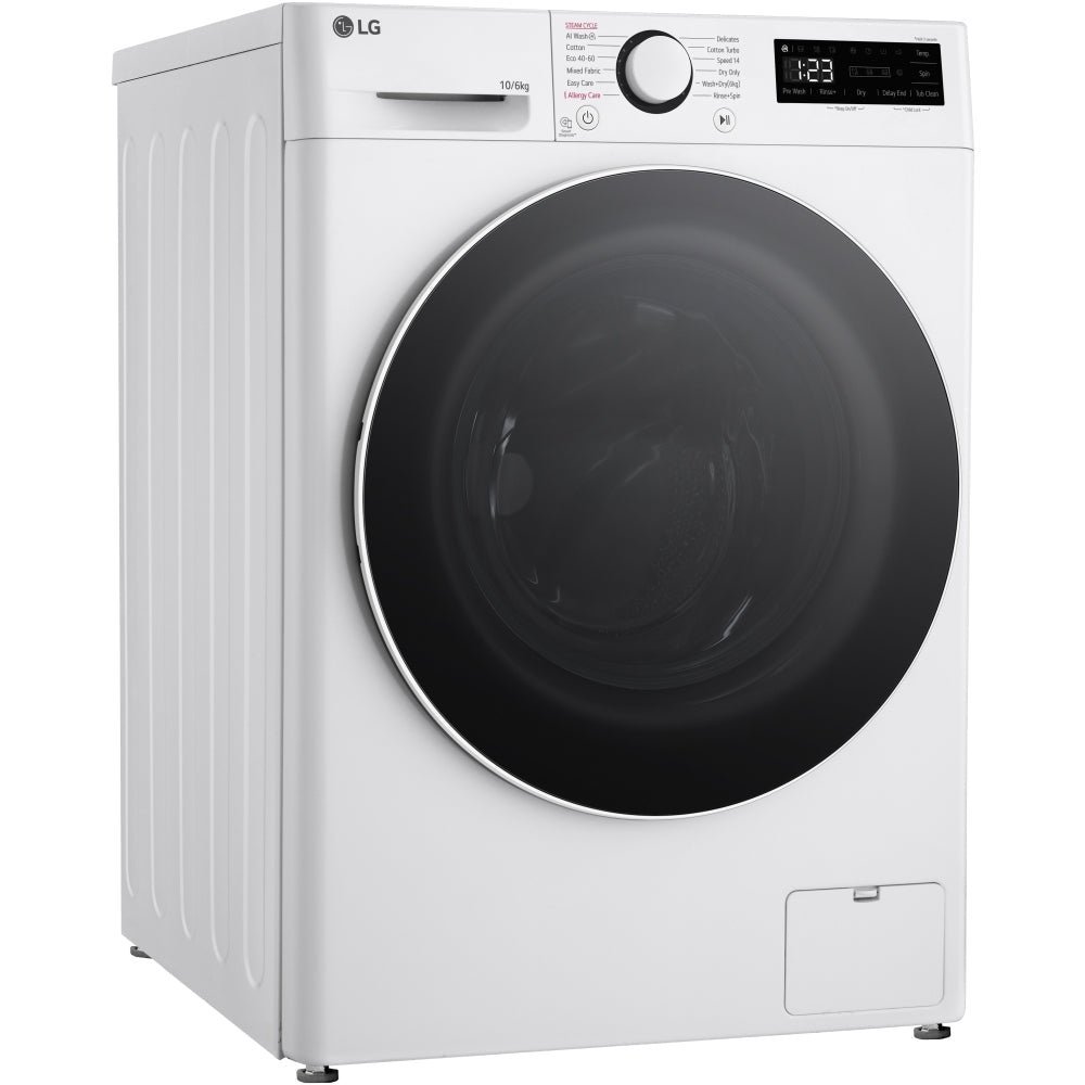 LG FWY606WWLN1 10+6kg 1400 Spin Washer Dryer White - Image 6