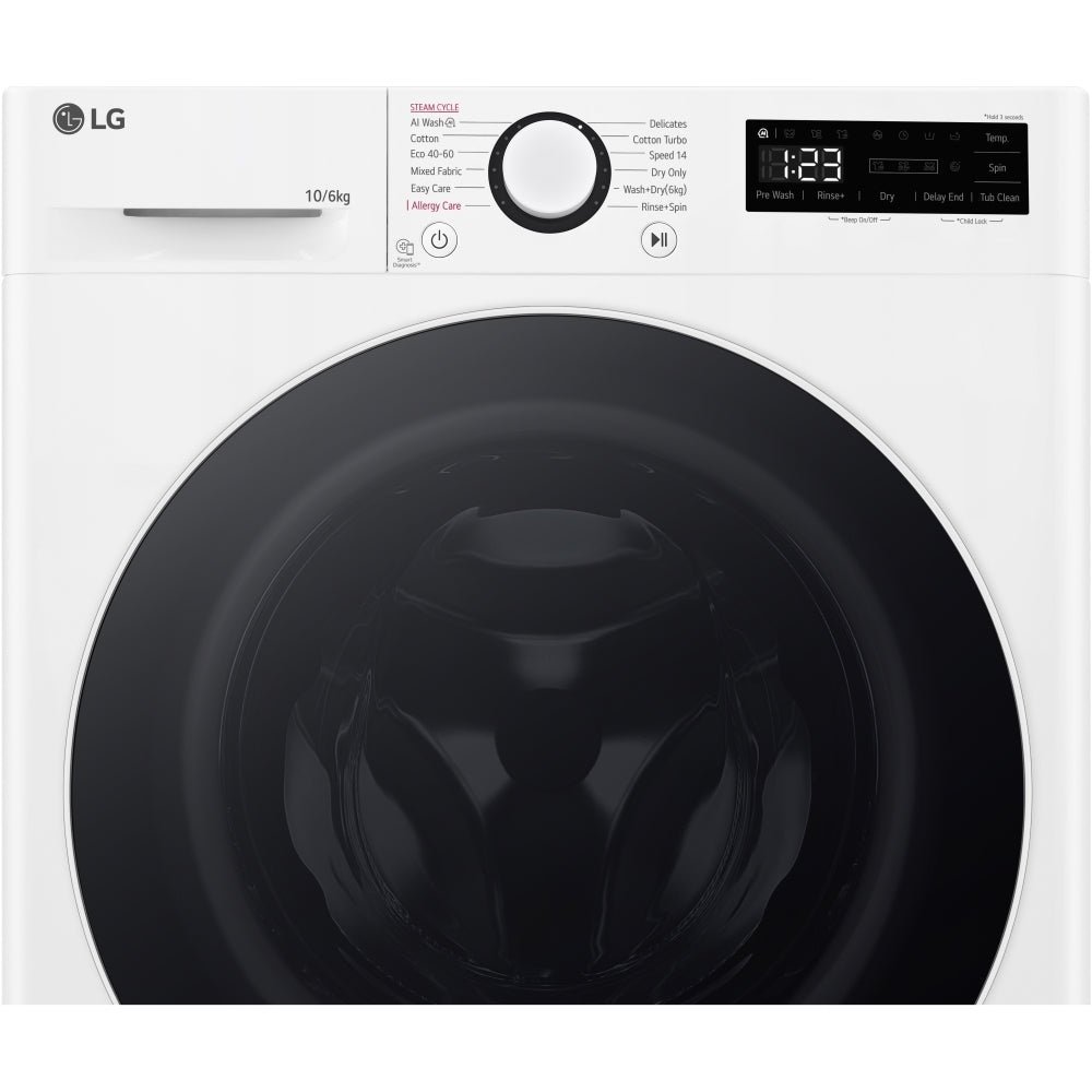 LG FWY606WWLN1 10+6kg 1400 Spin Washer Dryer White - Image 10