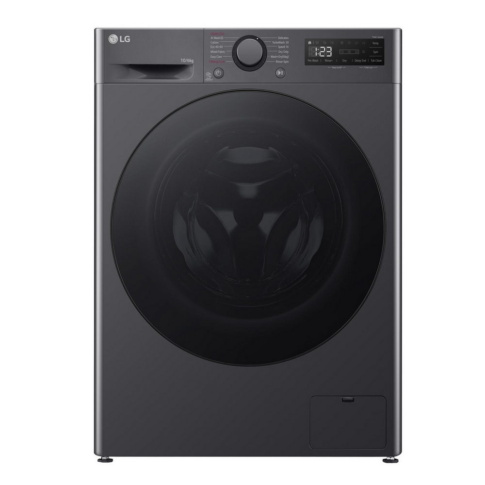 LG FWY706GBTN1 10+6 kg 1400 Spin Freestanding Washer Dryer Slate Grey