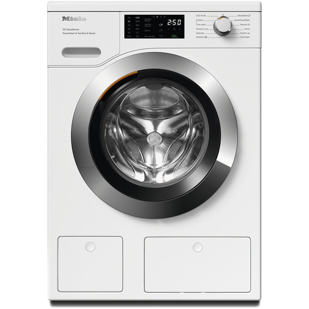 Miele WEG885 WCS 9kg 1400 Spin PowerWash & SteamCare Washing Machine Lotus White