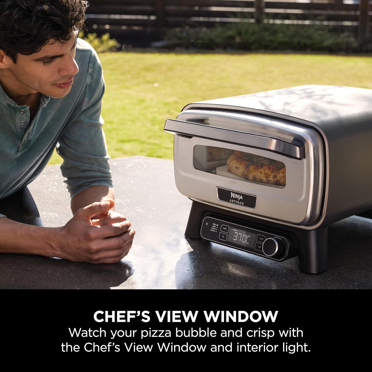 Ninja Artisan MO201UK Electric Outdoor Pizza Oven and Air Fryer – Grey - Image 4
