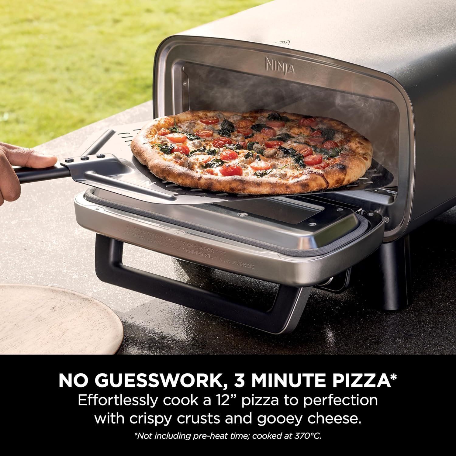 Ninja Artisan MO201UK Electric Outdoor Pizza Oven and Air Fryer – Grey - Image 10
