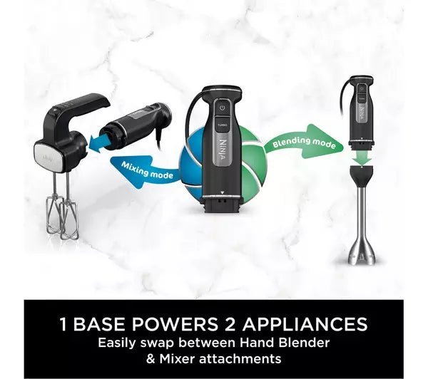 Ninja CI090UK Foodi 2-in-1 Hand Blender & Mixer Black - Image 2