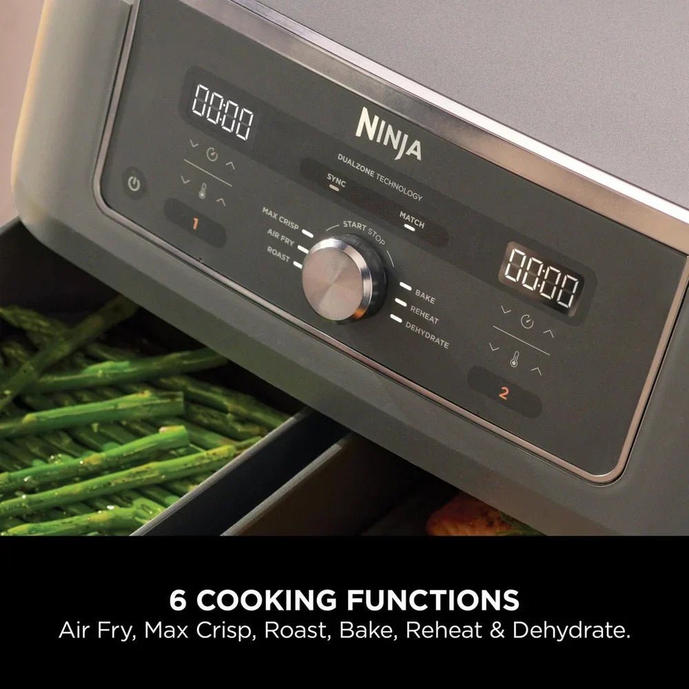 Ninja MAX 6 in 1 Dual Zone Air Fryer DZ400UK 9.5L – Gunmetal Grey - Image 5