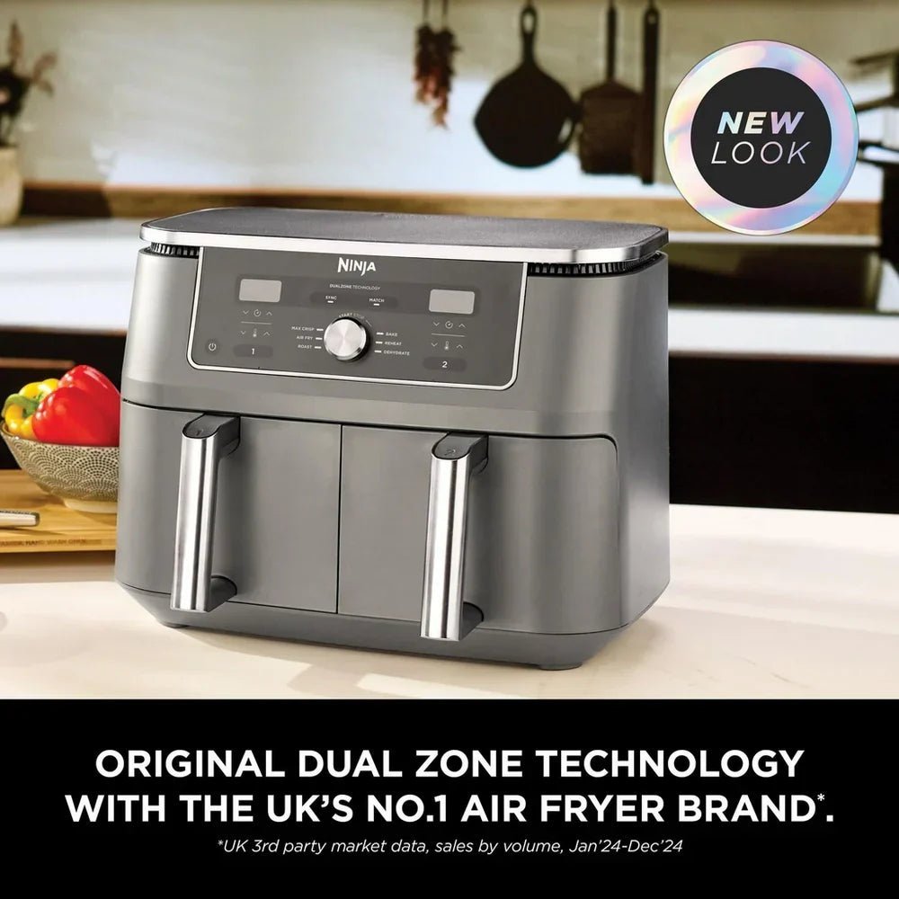 Ninja MAX 6 in 1 Dual Zone Air Fryer DZ400UK 9.5L – Gunmetal Grey - Image 2