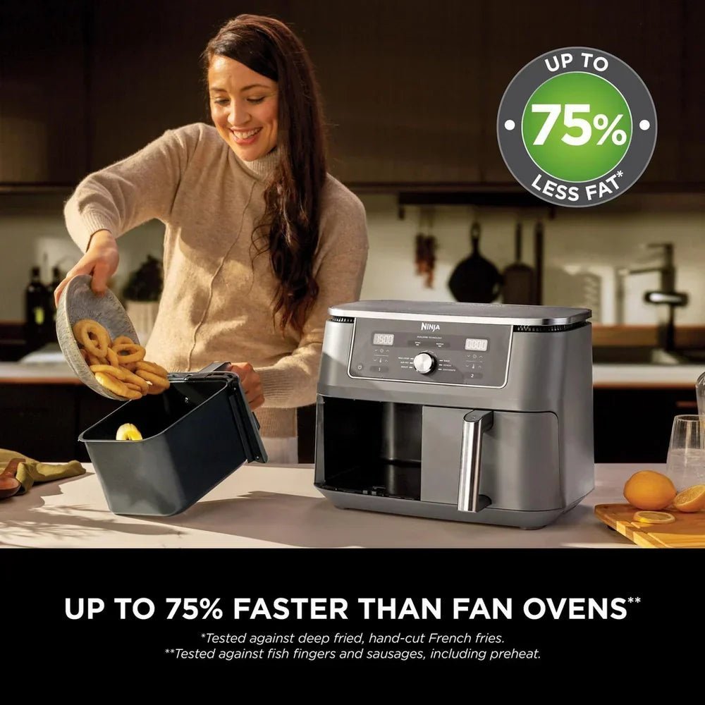 Ninja MAX 6 in 1 Dual Zone Air Fryer DZ400UK 9.5L Gunmetal Grey – Clearance - Image 4