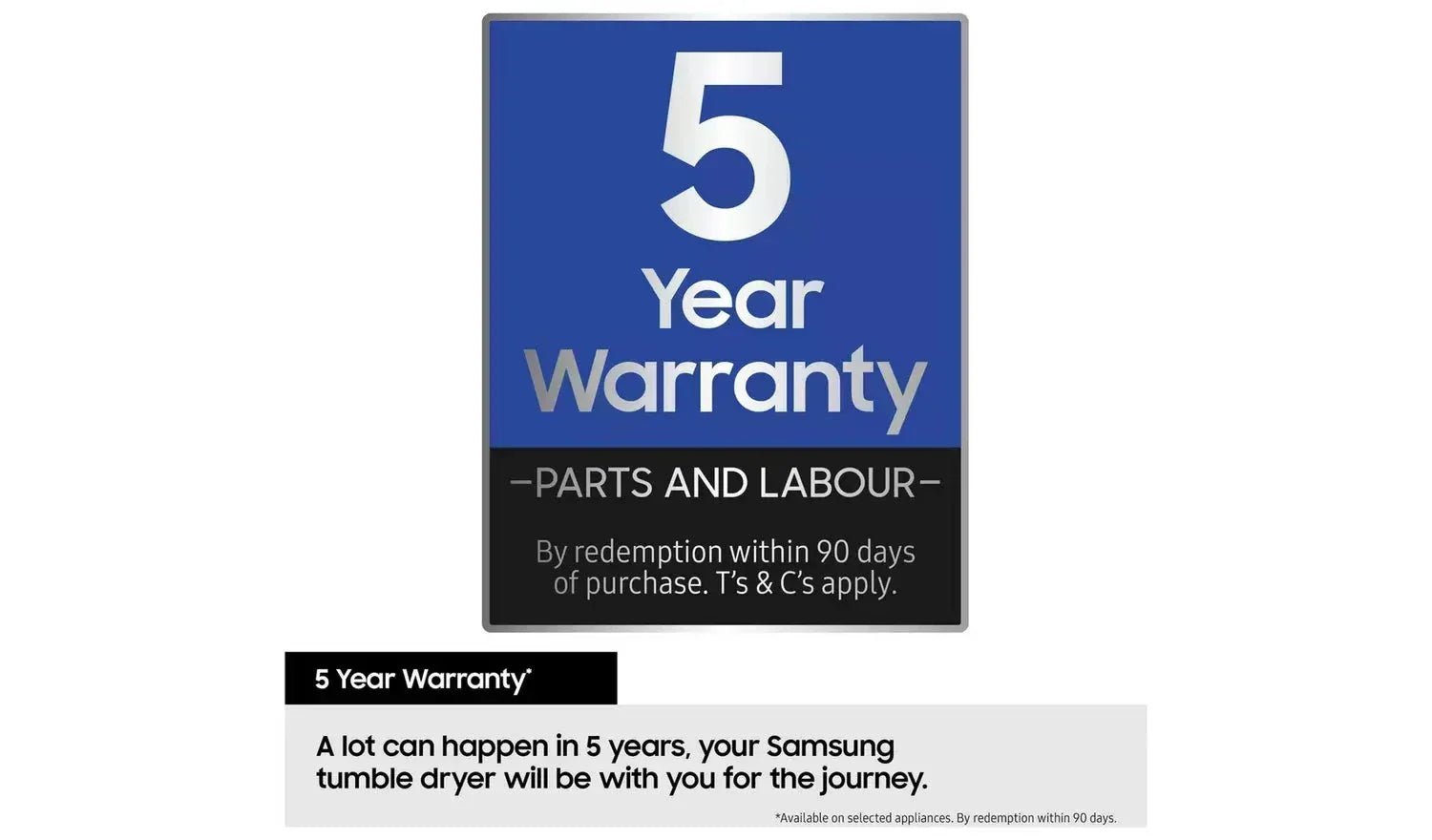 Samsung Series 5 DV90CGC0A0ABEU with OptimalDry 9 kg Heat Pump Tumble Dryer Black - Image 4