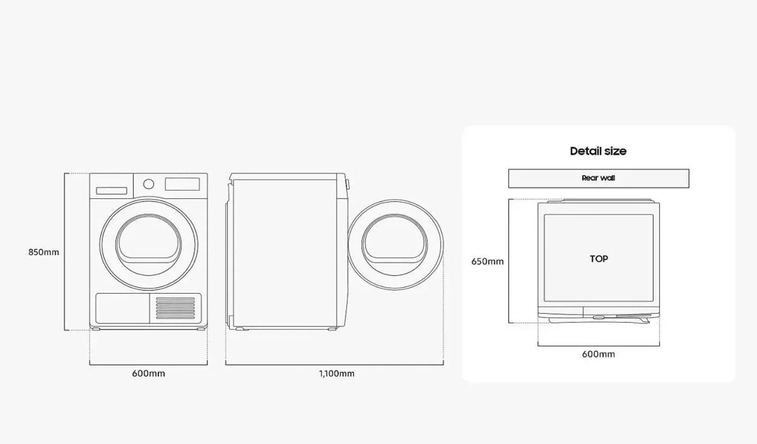Samsung Series 5 DV90CGC0A0ABEU with OptimalDry 9 kg Heat Pump Tumble Dryer Black - Image 9