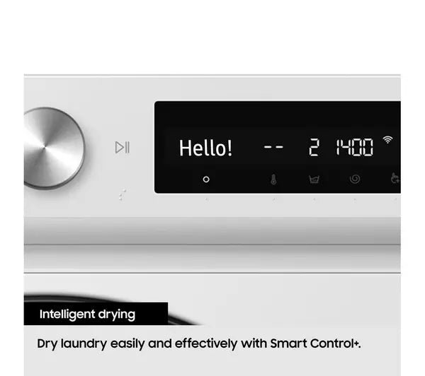 Samsung Series 5 DV90CGC0A0AEEU with OptimalDry 9 kg Heat Pump Tumble Dryer White - Image 5