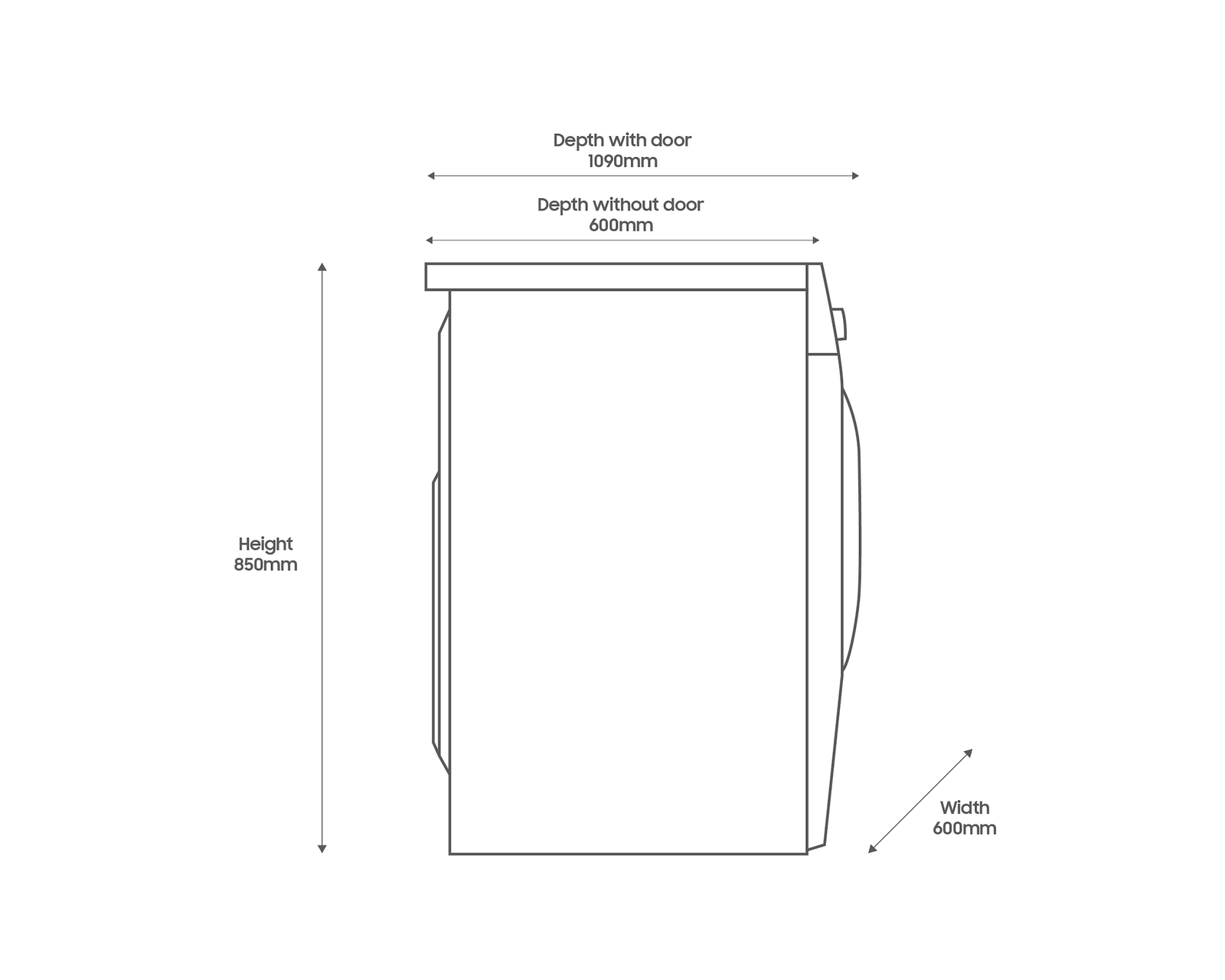 Samsung Series 5 WW11DG5B25ABEU Bespoke AI Front-Load 11 kg 1400 Spin Washing Machine Black - Image 8