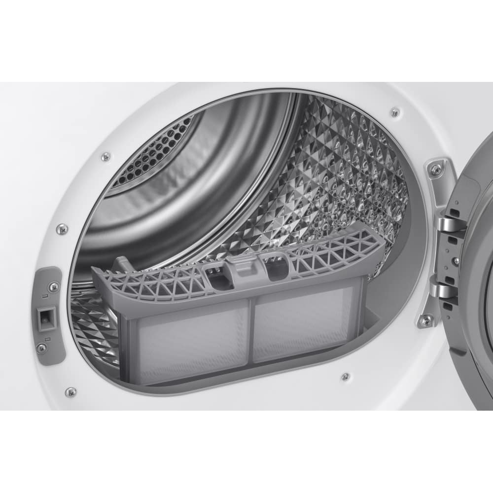 Samsung Series 8 DV90BB9445GHS1 with Optimal Dry 9kg Heat Pump Tumble Dryer White - Image 4