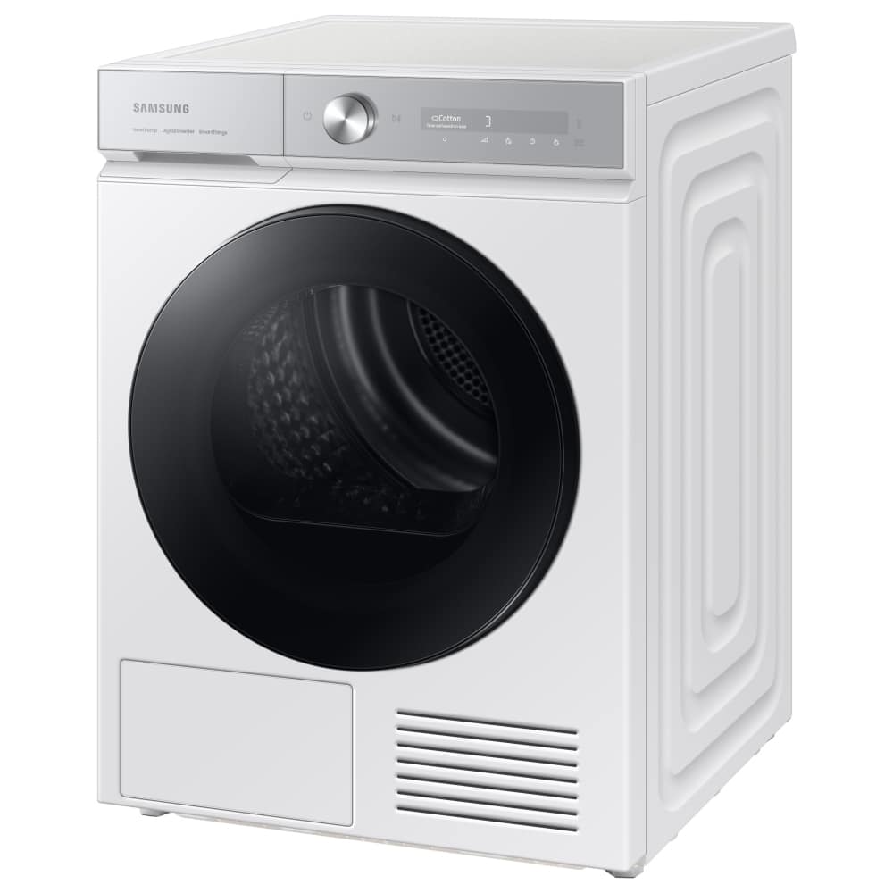 Samsung Series 8 DV90BB9445GHS1 with Optimal Dry 9kg Heat Pump Tumble Dryer White - Image 3