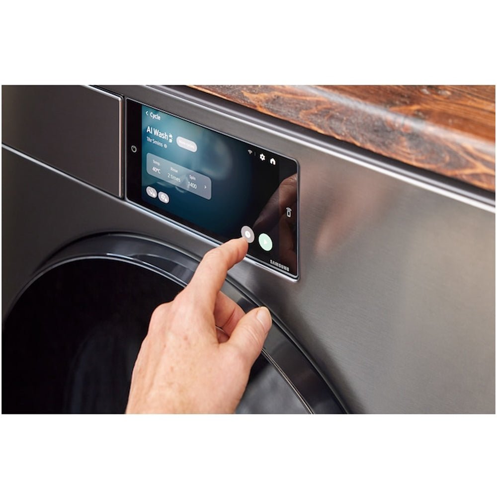 Samsung Series 9 WF90F09C4SU1 Bespoke AI Home 9kg 1400 Spin Smart Washing Machine Dark Steel - Image 3