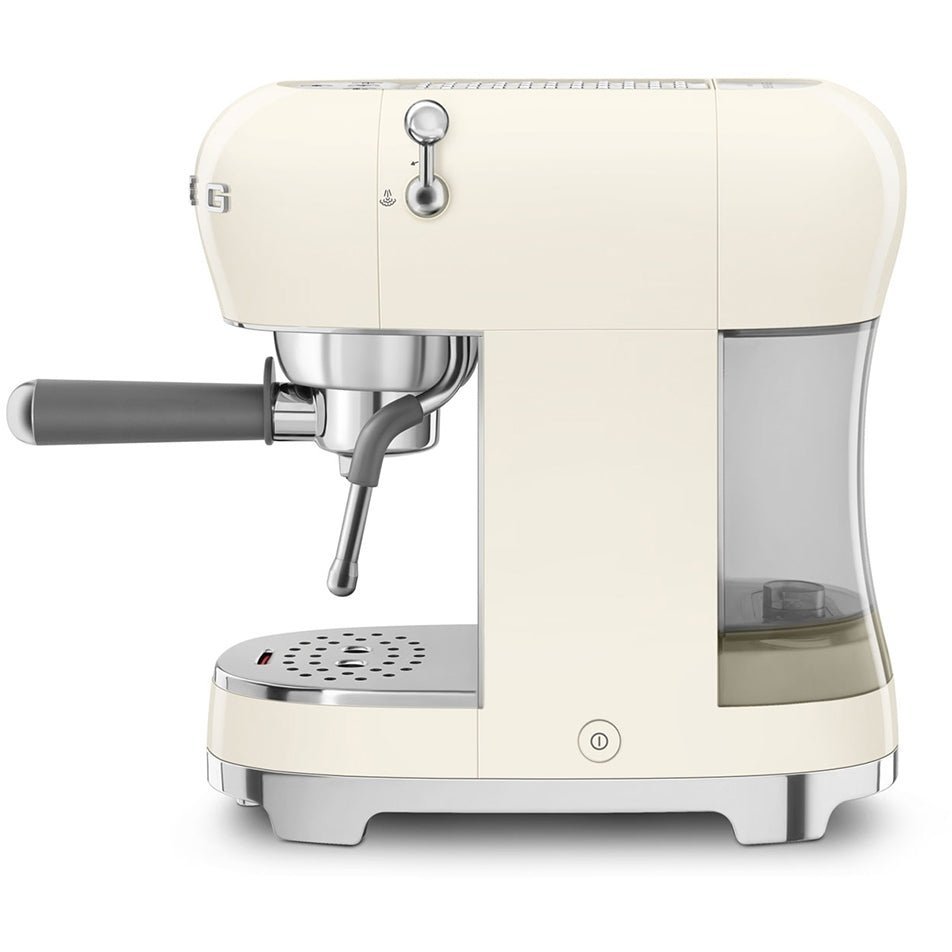 Smeg ECF02CRUK 50s Retro Style Espresso Coffee Machine with Steam Wand Cream - Image 5