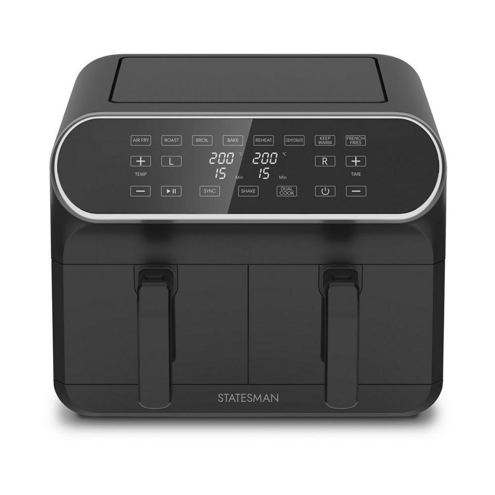 Statesman SKAF08017BK Digital Dual Zone Air Fryer – Black